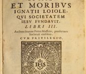 De vita et moribus Ignatii Loiole… Giampietro Maffei. Milán: a costa de Pacifico da Ponte, 1586